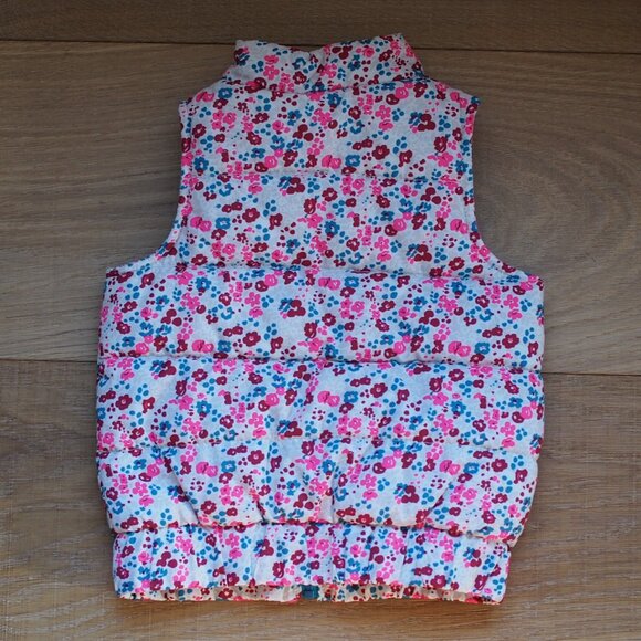 Genuine Kids From Osh Kosh | Girl's Floral Puffer Vest - Picture 7 of 7